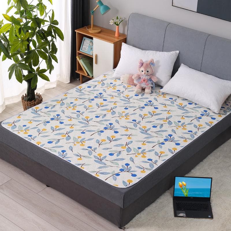 Waterproof, Washable Cotton Adult Diaper Pad - Breathable, Oversized Care Mattress for Elders 115x200 cm
