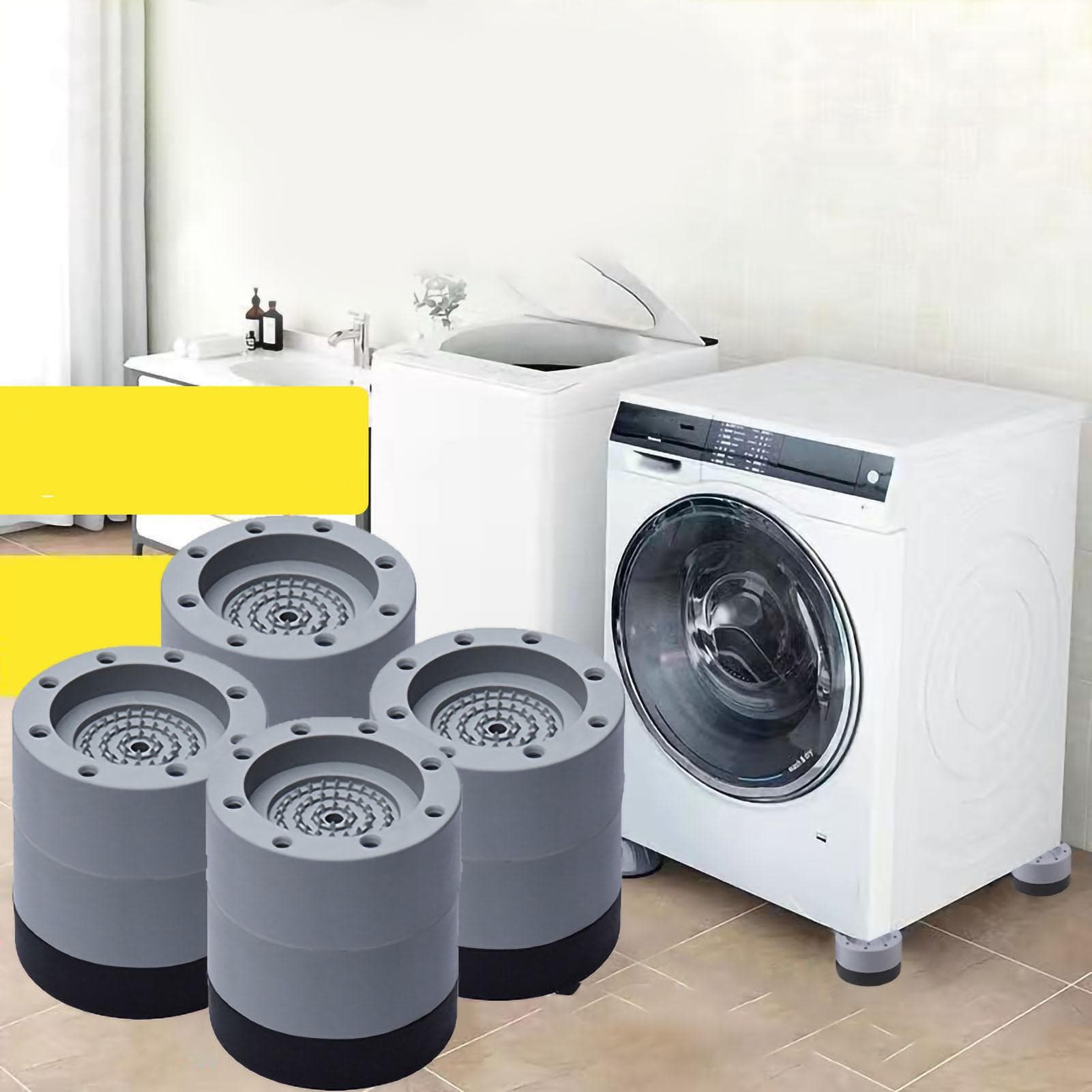 Wash Machine Feet Mat Shock Absorption Resin Fiber PVC Washing Machine Riser for Home Increase Increase 6cm/2.4in