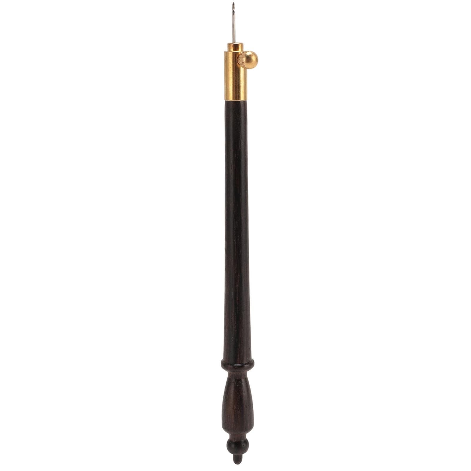 French Embroidery Crochet Hook with 3 Needles Wood Handle Tambour Hook Tool Kit for Sewing Beading