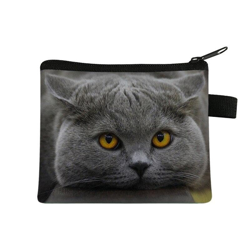 New Cute Cat Print Coin Purses Mini Coin Wallet Bag Card Holder ID Credit Holder Pocket Women Girls Coin Purse
