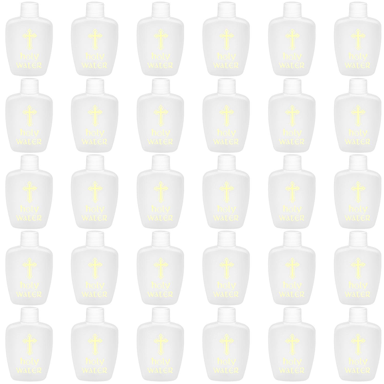 25Pcs 60Ml Holy Water Bottles Plastic Holy Water Container Holy Water Empty one size