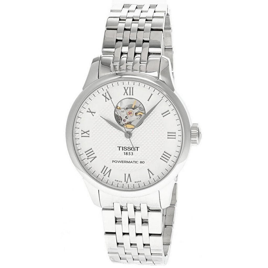 Tissot Le Locle Powermatic 80 Open Heart Silver Dial Automatic T006.407.11.033.02 Men's Watch silver