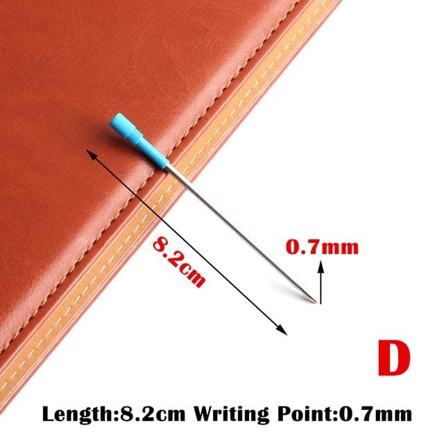 5/10/20 PCS/Set GENKKY Wholesale BALLPOINT PEN REFILLS 0.7mm Different Design Length Blue And Black Ink Refill Replacement Blue ink /5PCS