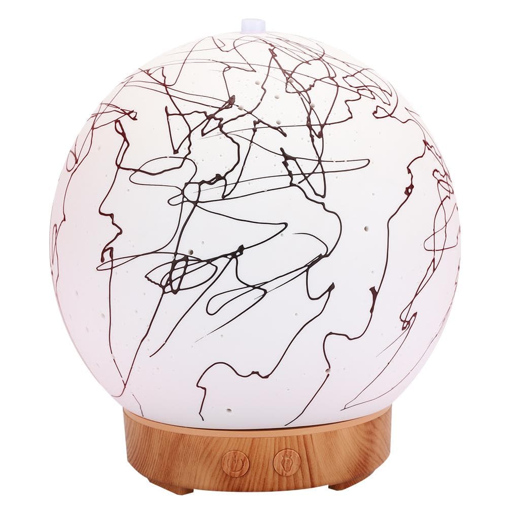 Round Ball Shape Humidifier Aromatherapy Diffuser 7 Colors LED Night Light Air Humidifier110-240V EU Plug