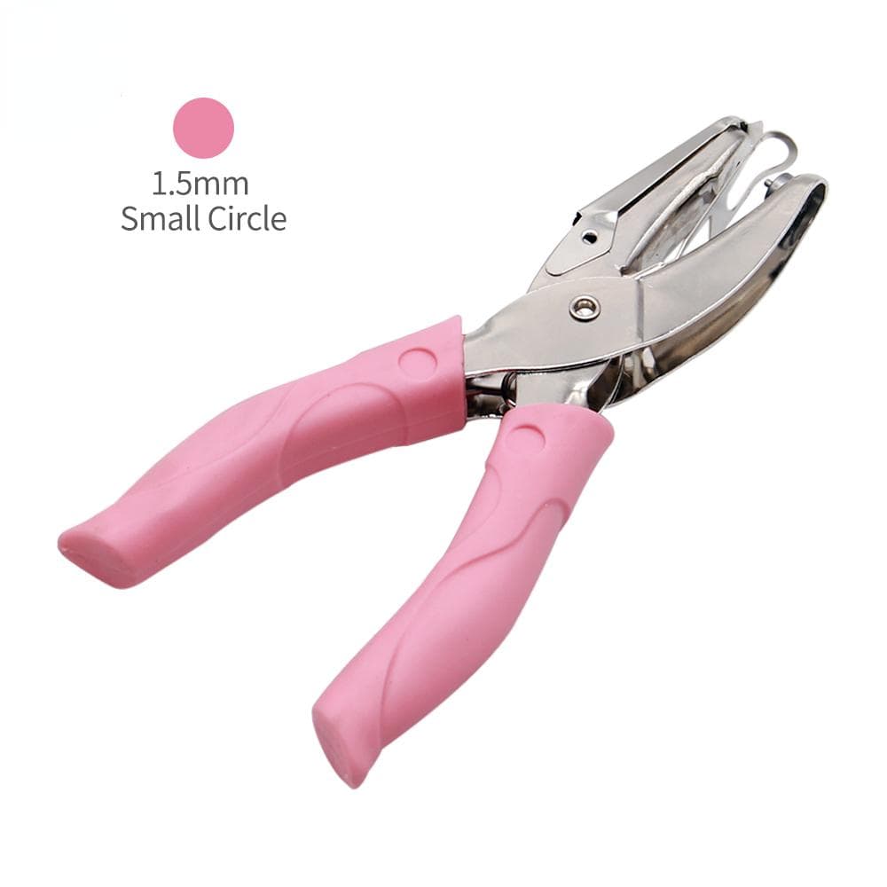 1.5MM/3MM/6MM Handle Hole Punch DIY Loose-leaf Paper Cutter Single Hole Puncher For Scrapbooking Tools Office Binding Supplies 1.5mm circle