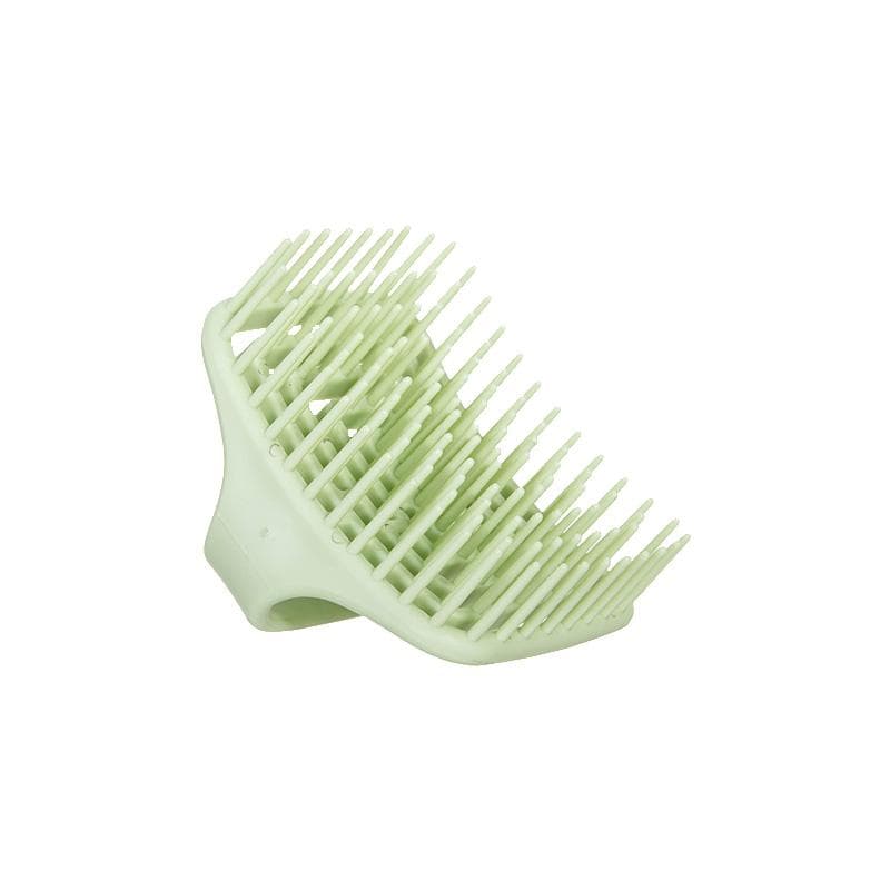 1Pcs Shampoo Head Scalp Massage Brush Bath Skin Soft Washing Comb Hair Cleaning Brush Salon Barber Tools green