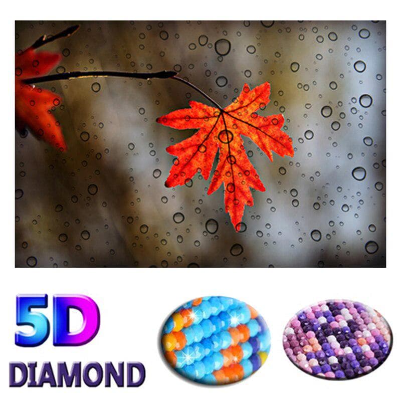 Resin 5D Diamond Painting Autumn Scenery Kit Mosaic Full Drill Embroidery Cross Stitch 20X30CM