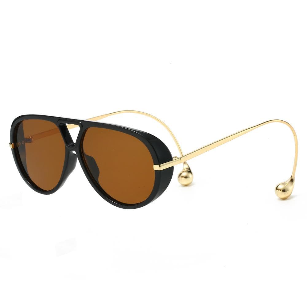 New Luxury Double Bridge Oval Leopard Gradient Women Sunglasses Thin Framed Temple Design UV400 Sun Glasses as picture