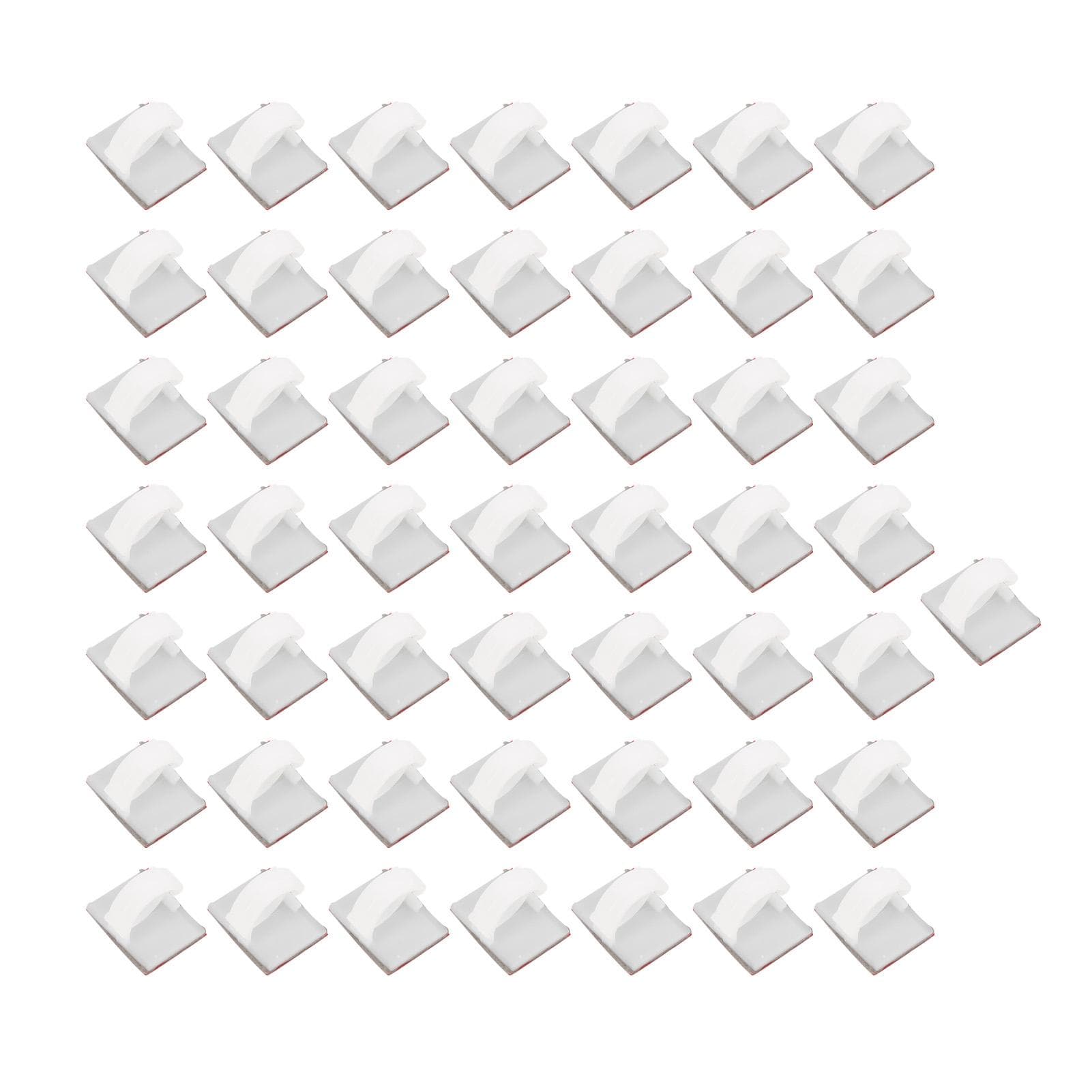 50PCSSet Adhesive Cable Clips Management White Automobile Components for Line 5mm0.2in Wide