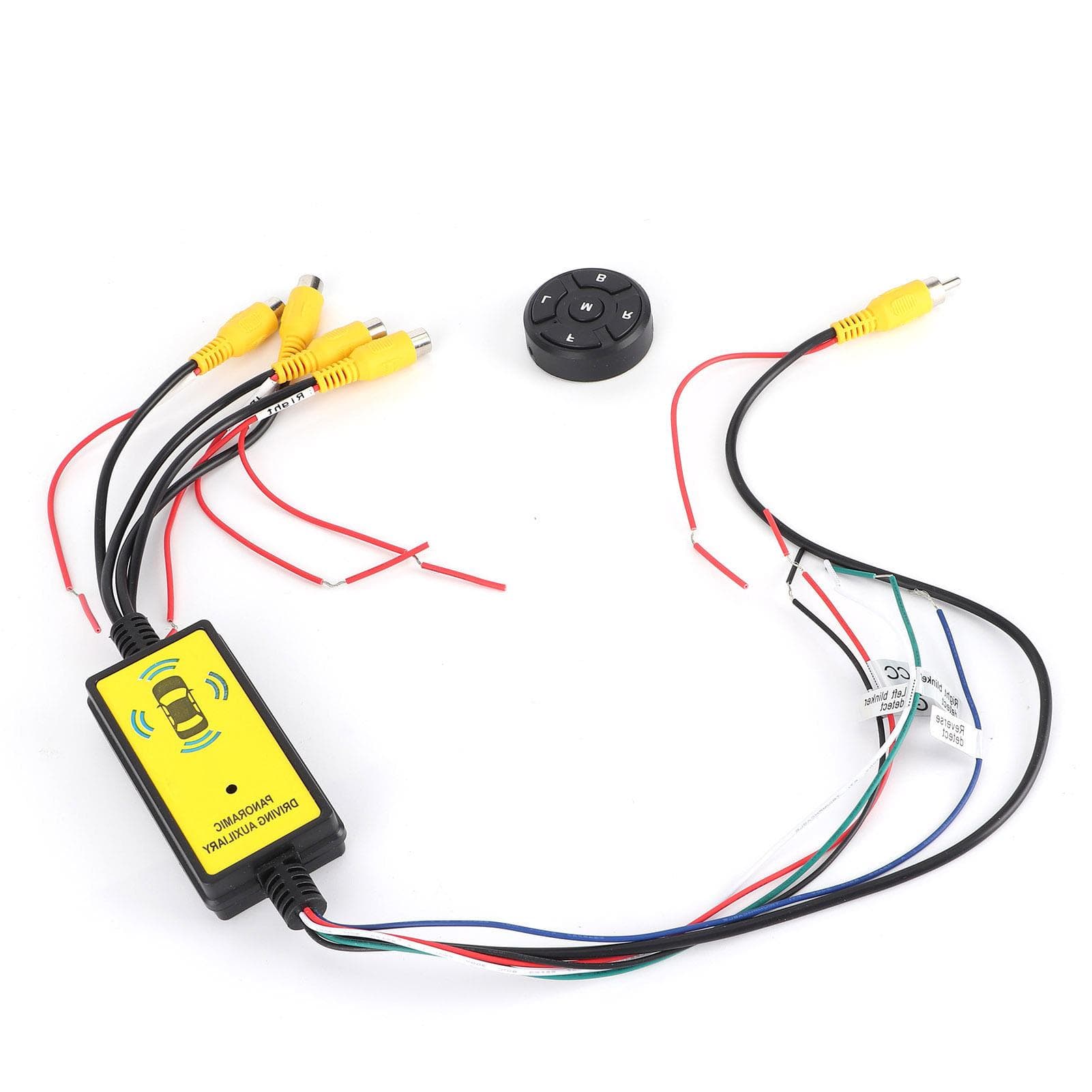 360 Degree Panoramic Video Switch Box 4?In?1?Out Reversing Video Converter with Remote Control