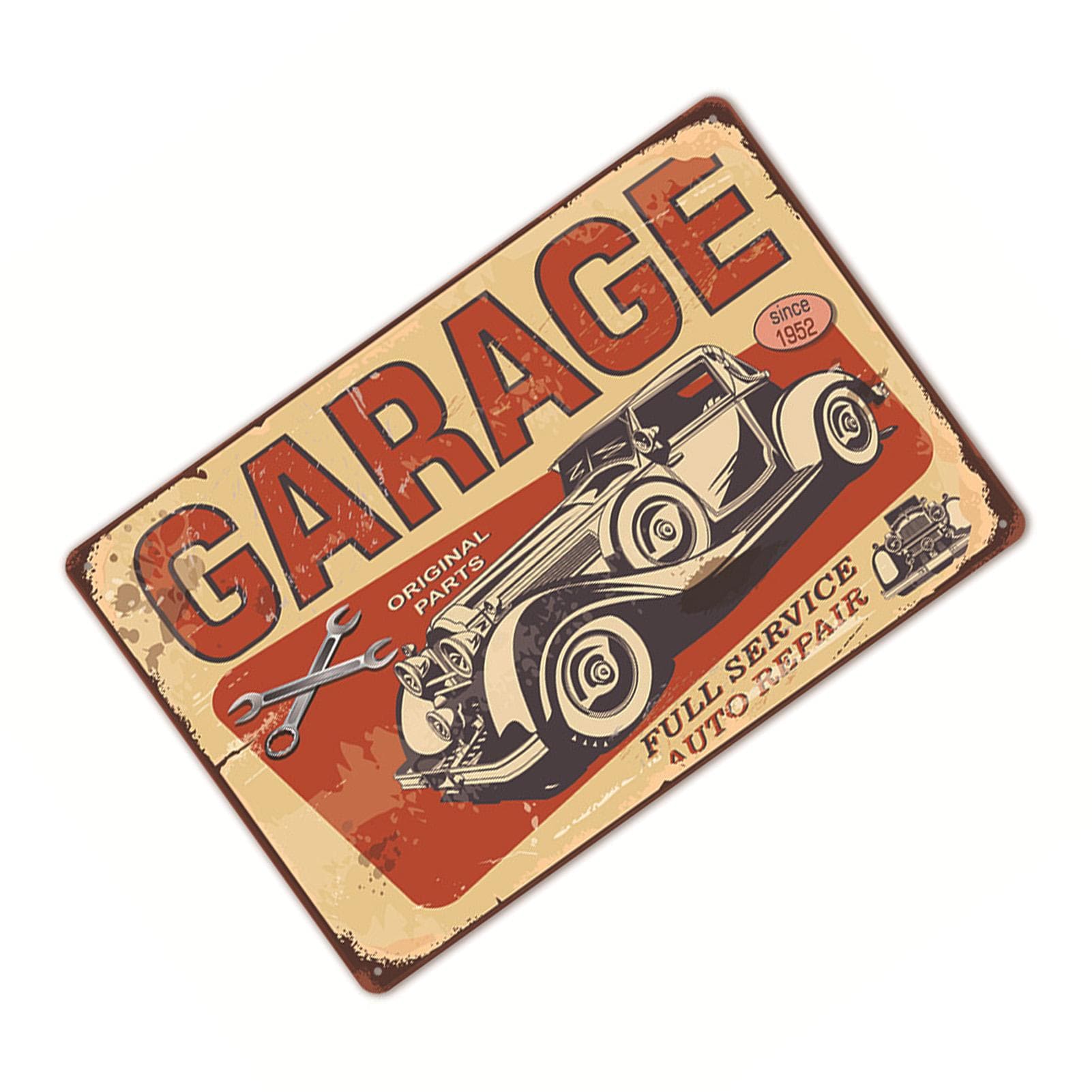 Retro Tin Sign Iron Round Conors Design Frameless Signs Wall Decoration for Home Bars 11142(03)