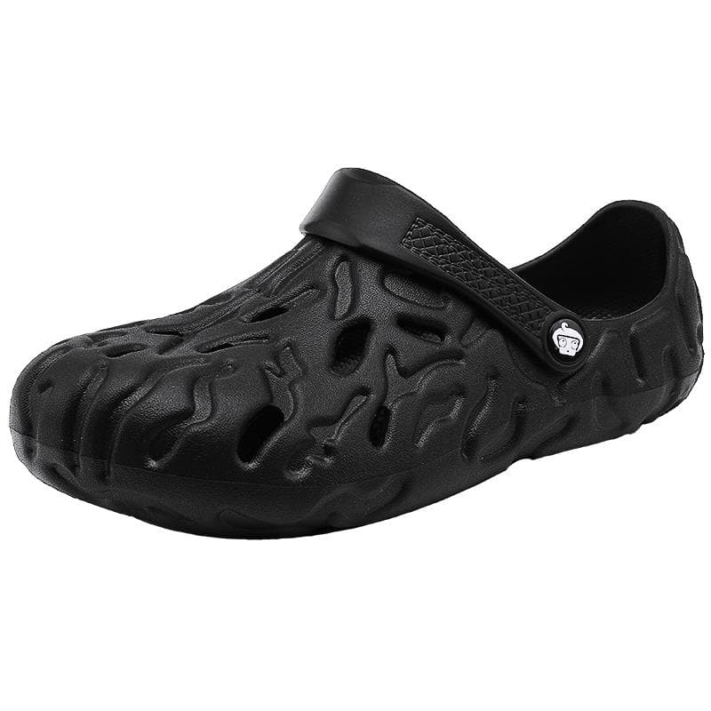 2024 Summer Big Size 48/49 Men Slippers Big Size Sandals Men Male Casual Shoes Fashion Sandals Comfort Home Soft Slippers 41 black