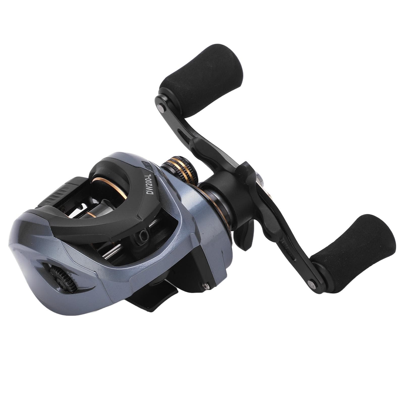 DW200 Baitcasting Reels Metal 18+1BB 7.2:1 High Speed Gear Ratio Dual Brakes Baitcast Fishing