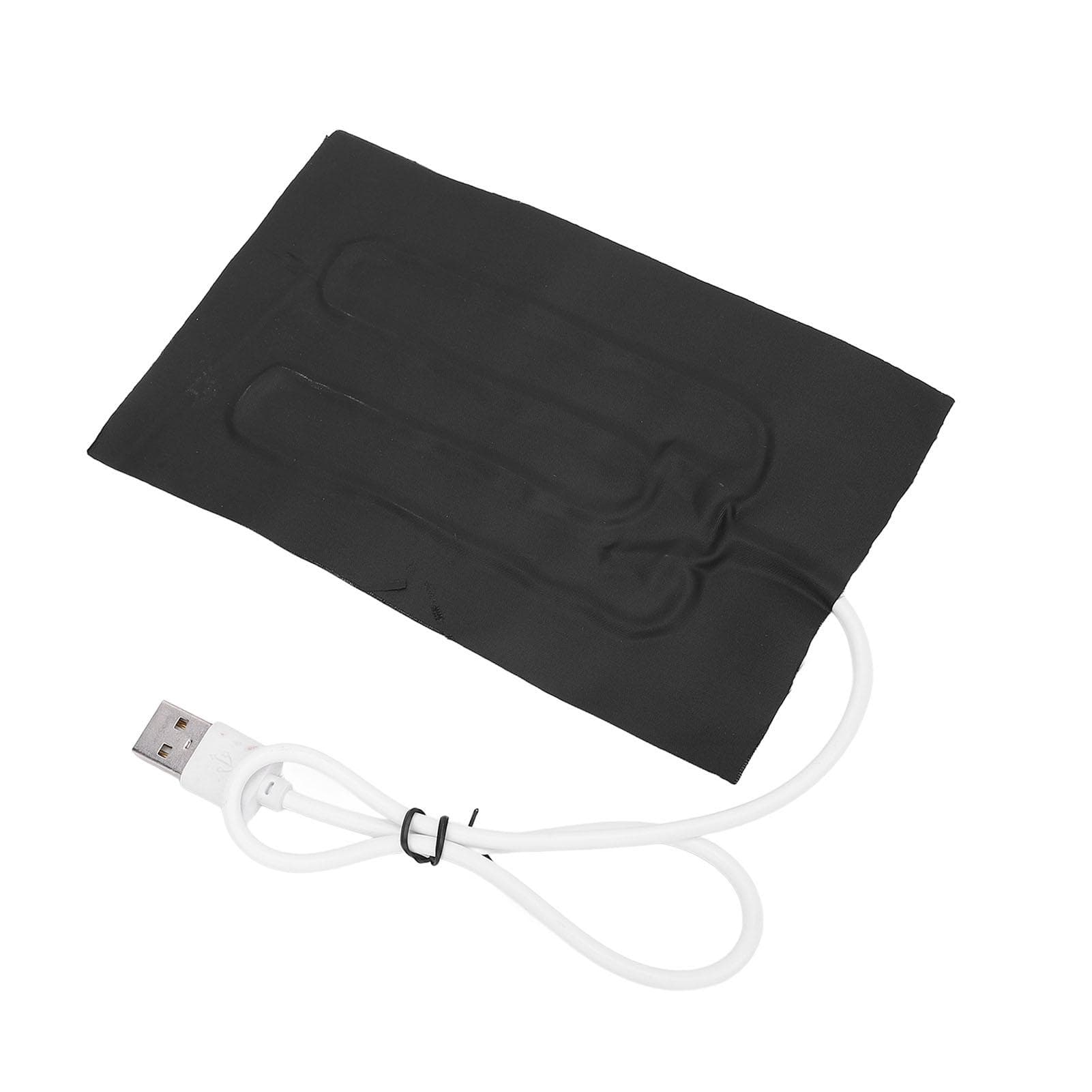 USB Cloth Heater 15.4x10cm 5V 1A 5W Fast Heat Up Bendable Cloth Heating Pad for Hand Warmer Heated