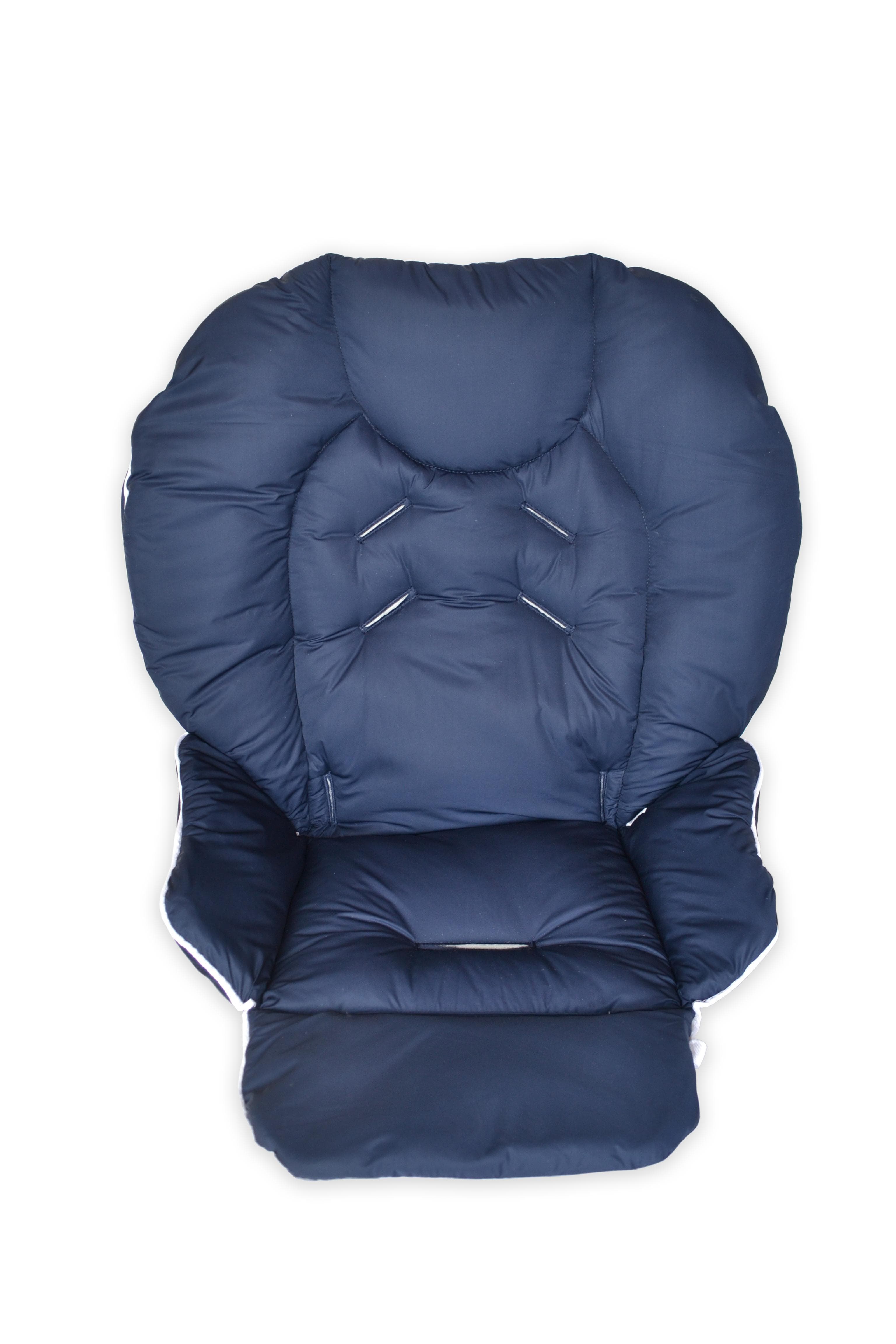 Сhicco Polly highchair waterproof cover, solid color, water-repellent highchair insert navy blue