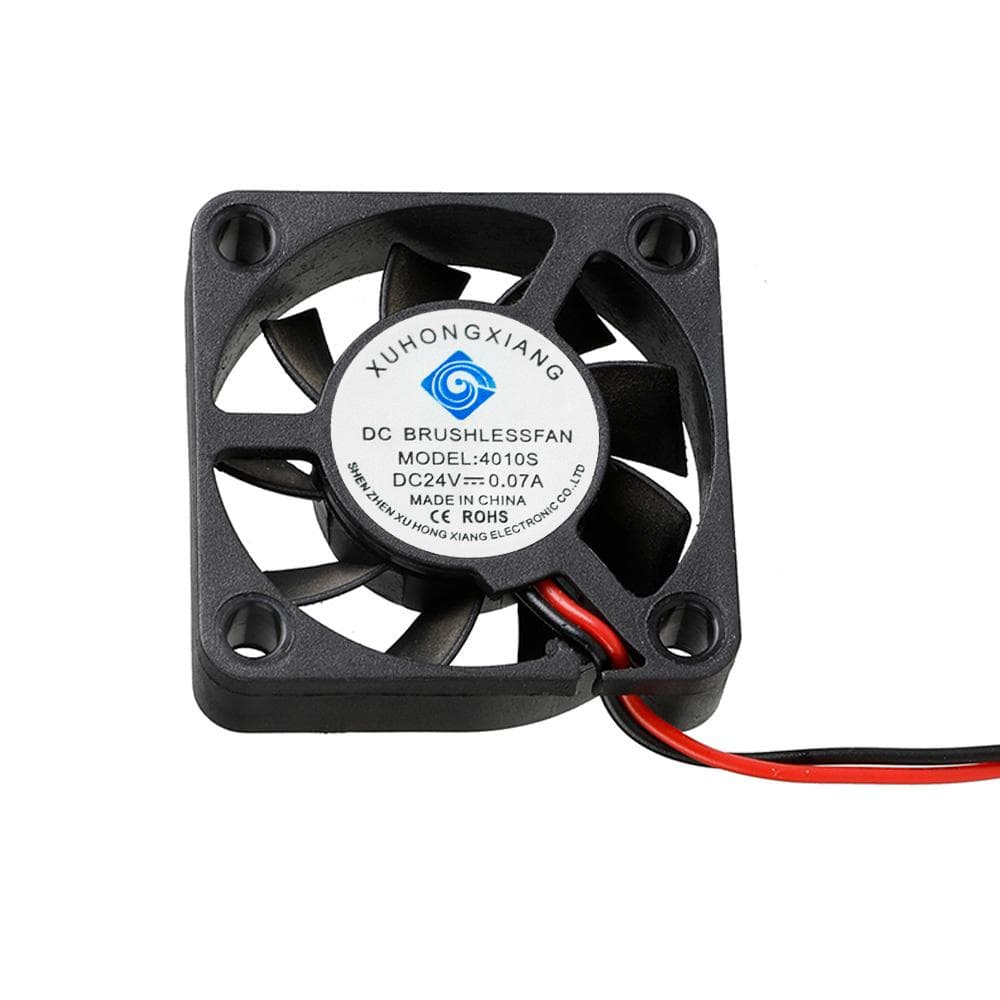 4010S Brushless Cooling Fan 24V DC 40 * 40 * 10mm with Ball Bearing 2Pin Connector multicolour