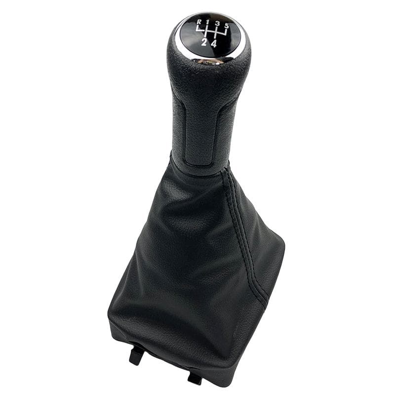 For VW Volkswagen Polo 9N 9N2 2002-2009 2010 Sedan Gear Shift Knob Shifter Lever Stick Gaiter Boot Cover Case Cars Accessories 5 Speed Black Black