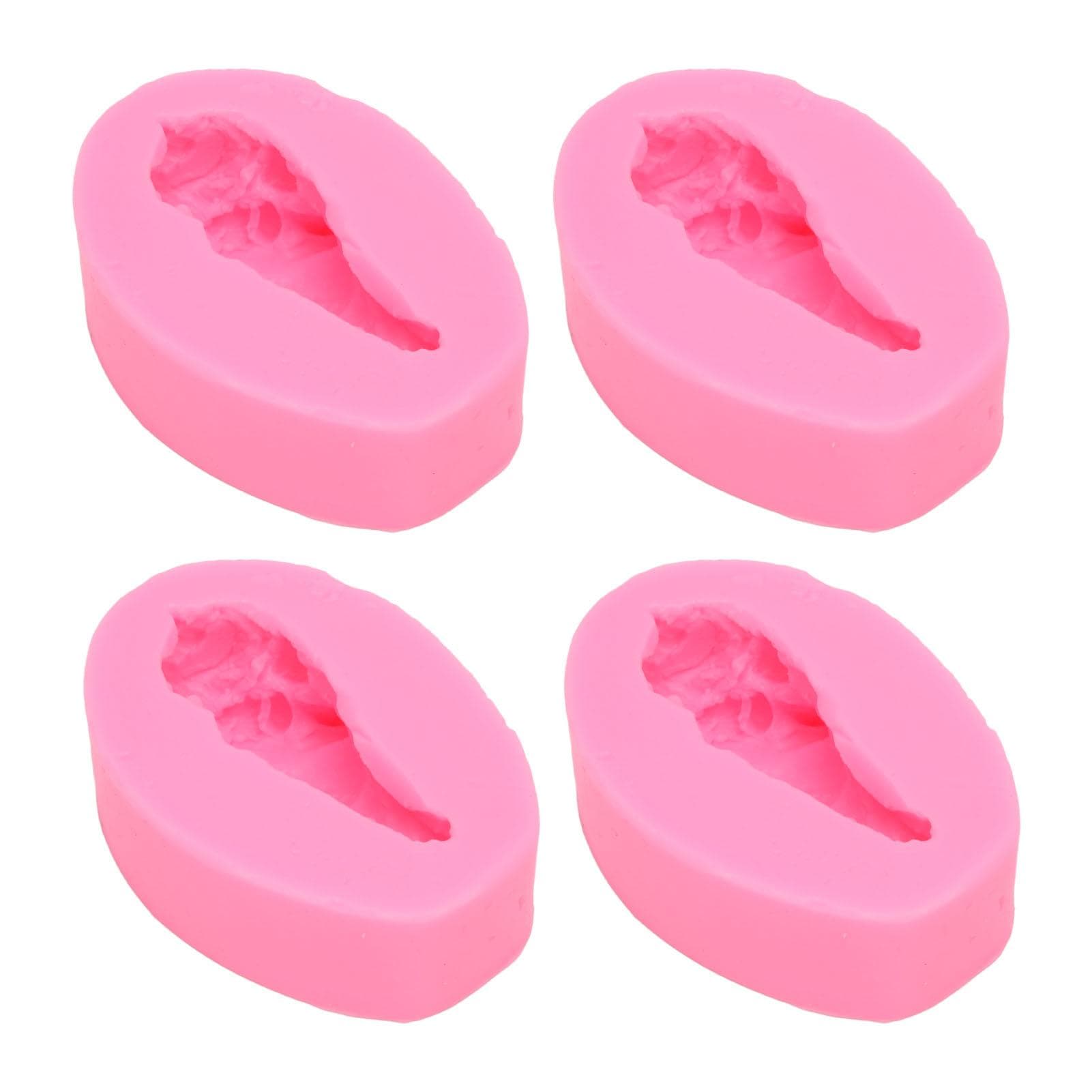 4 Pcs Silicone Mold Drumstick Shape Fondant Silicone Mold Chocolate Cake Decorating Mold DIY Pastry