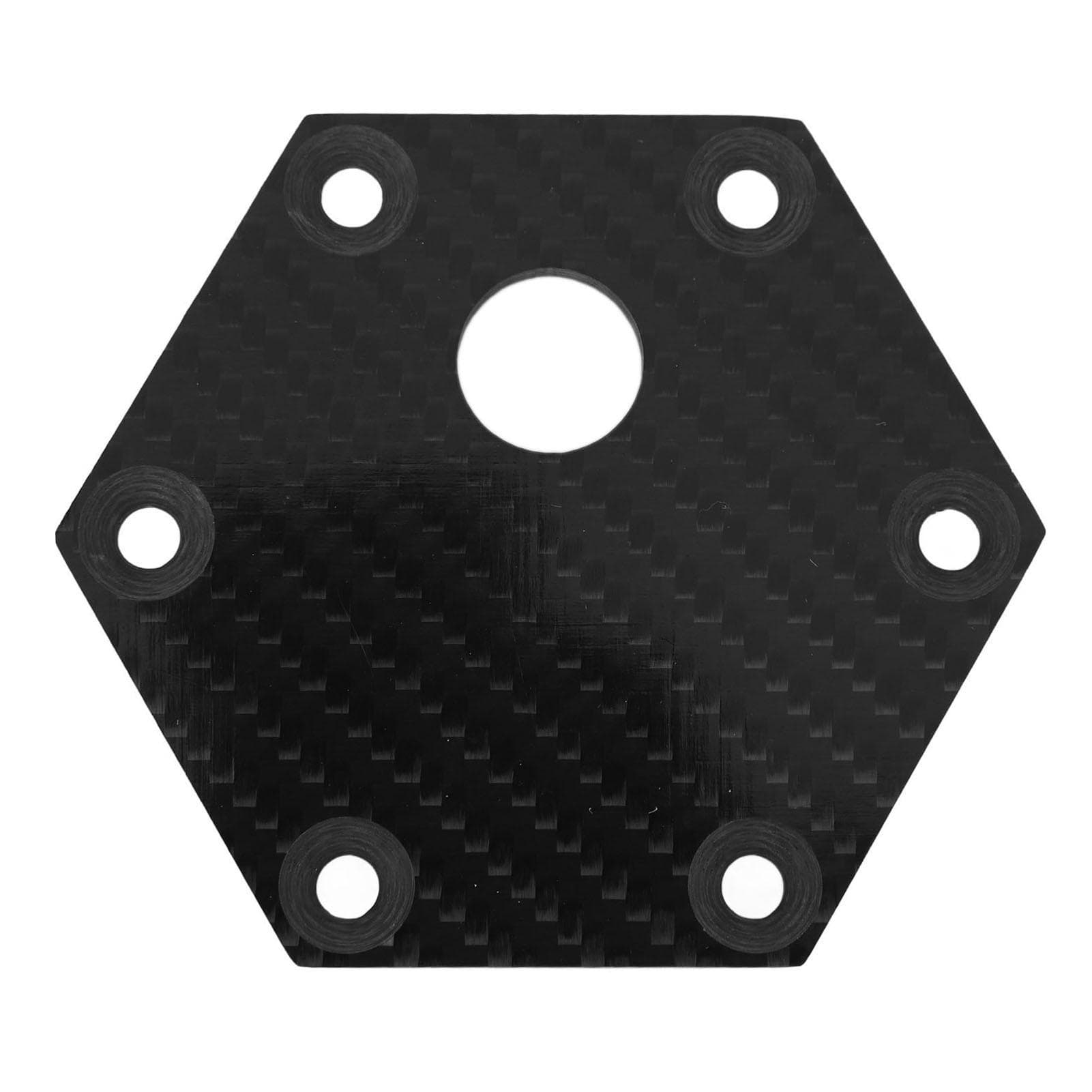 6 Holes Car Steering Wheel Horn Cover Plate with Horn Button Carbon Fiber High Strength Universal