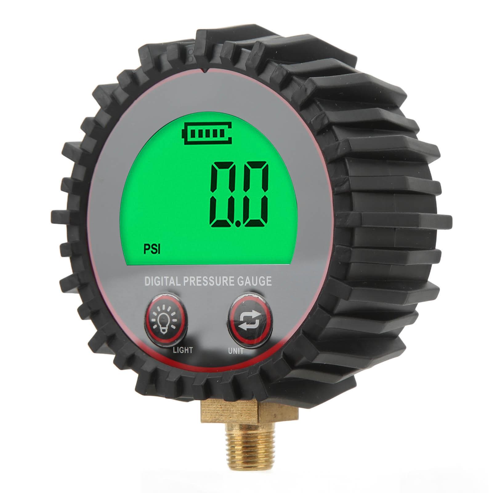 Tires Inflator Digital Pressure Gauge 3?255PSI with LCD Display DC3.1V 10mm Thread Vehicle
