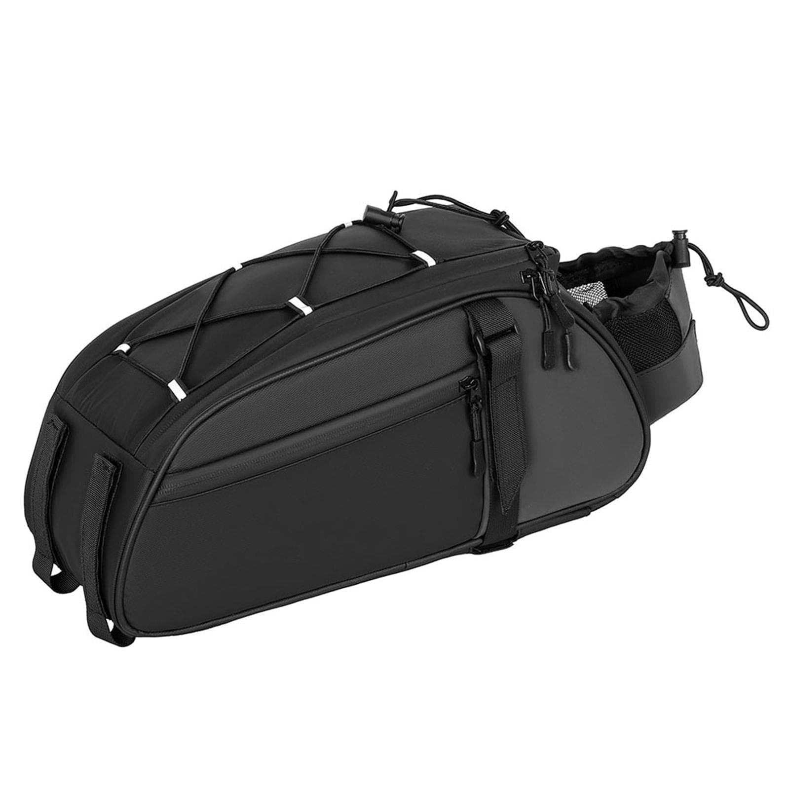 Bike Rack Bag Multifunctional Shelf Bag for Bicycles Bags for Bikes Rear Rack Waterproof with 8L black
