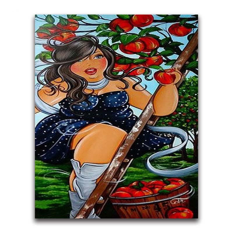 Round Drill Diamond Painting Embroidery Sunrise Landscape Cross Stitch 20X30CM