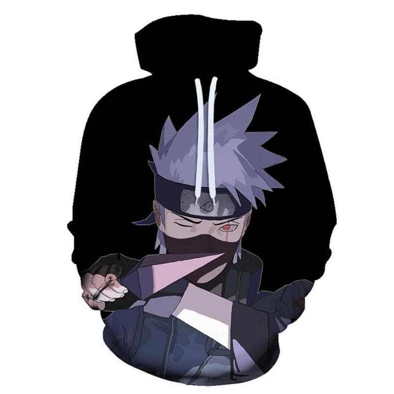 Anime Naruto Hooded Sweatshirts Men pullovers Hatake Kakashi 3D Hoodies Streetwear Unisex 6XL