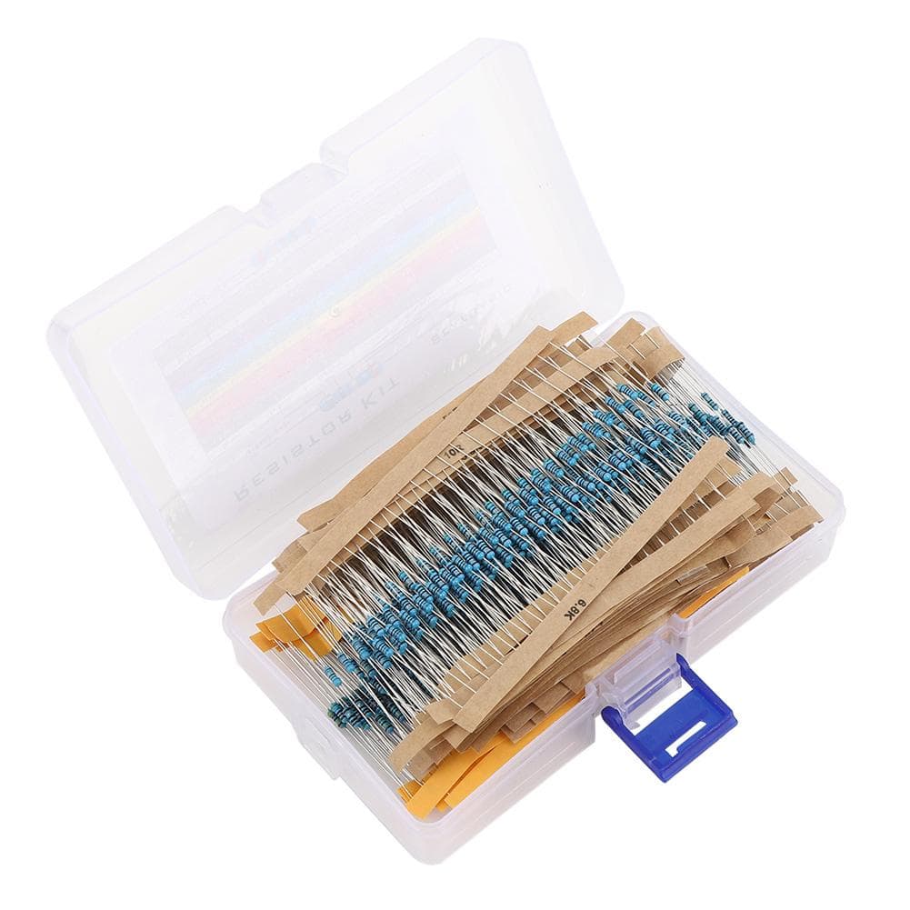 1280Pcs Metal Film Resistor 1R10M 64 Models Resistors Assortment Kit Electronic Component