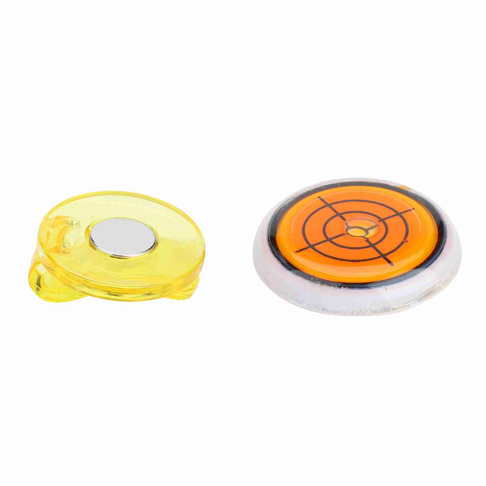 Durable Plastic Golf Hat Cap Clip with Detachable Magnetic Ball Marker Orange