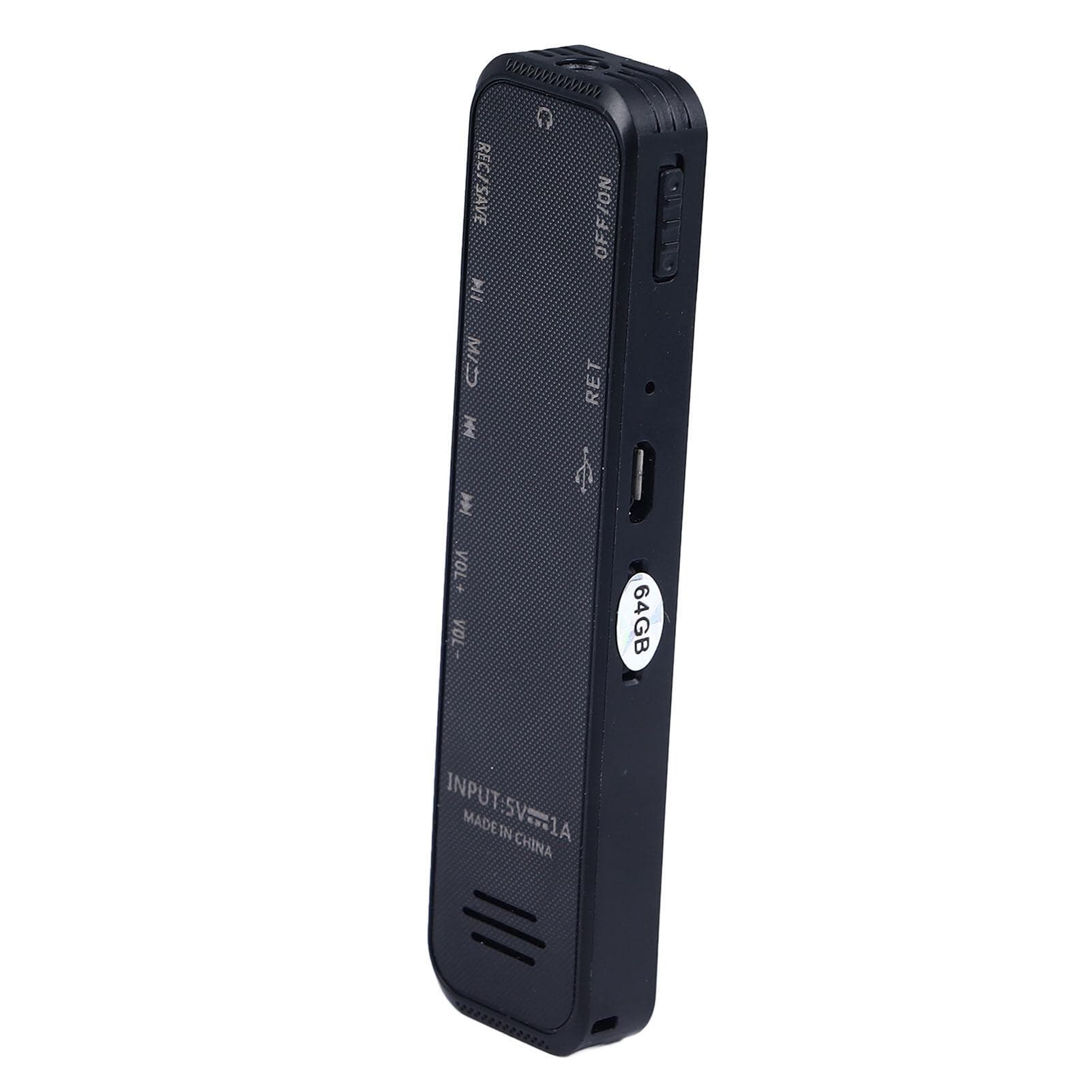 Digital Voice Recorder Professional Intelligent MP3 Player 64GB Memory Recording Pen for Lectures