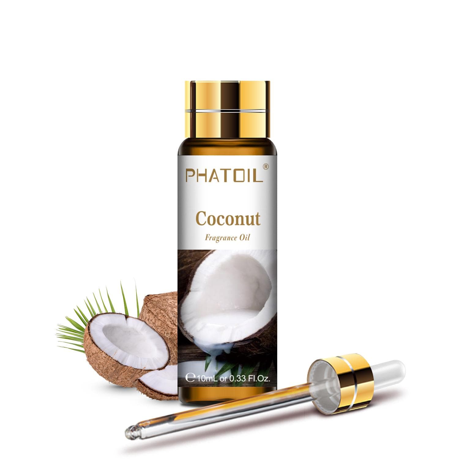 PHATOIL 10ML Strawberry Coconut Mango Fruit Essential Oil for Lipgloss Candle Soap Making Aromatherapy Diffusers Massage Fragrances Coconut