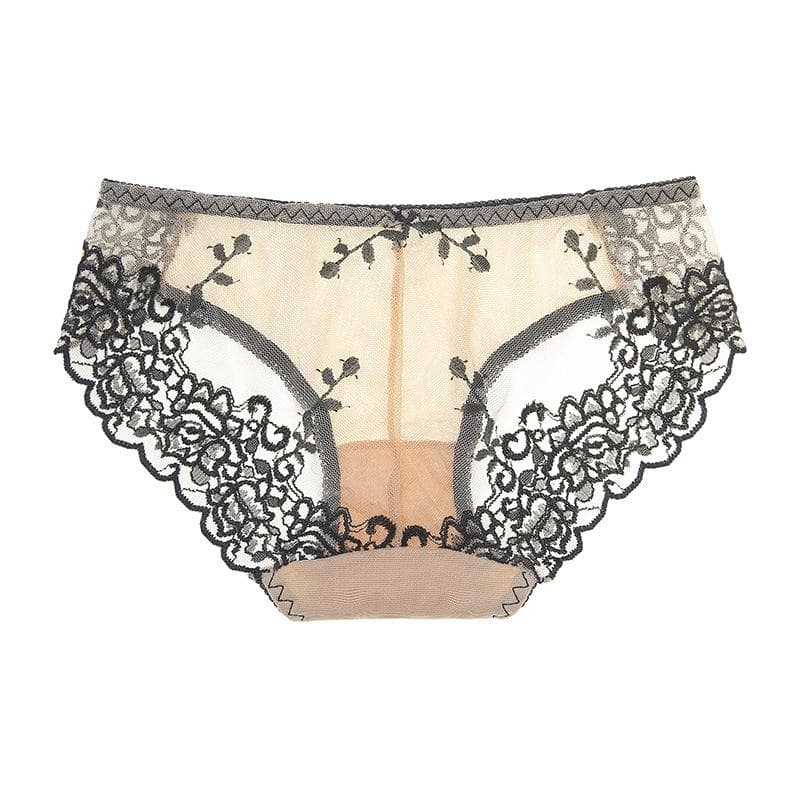 Women Underwear Sexy Panties Lace Low Waist Seamless Briefs XL