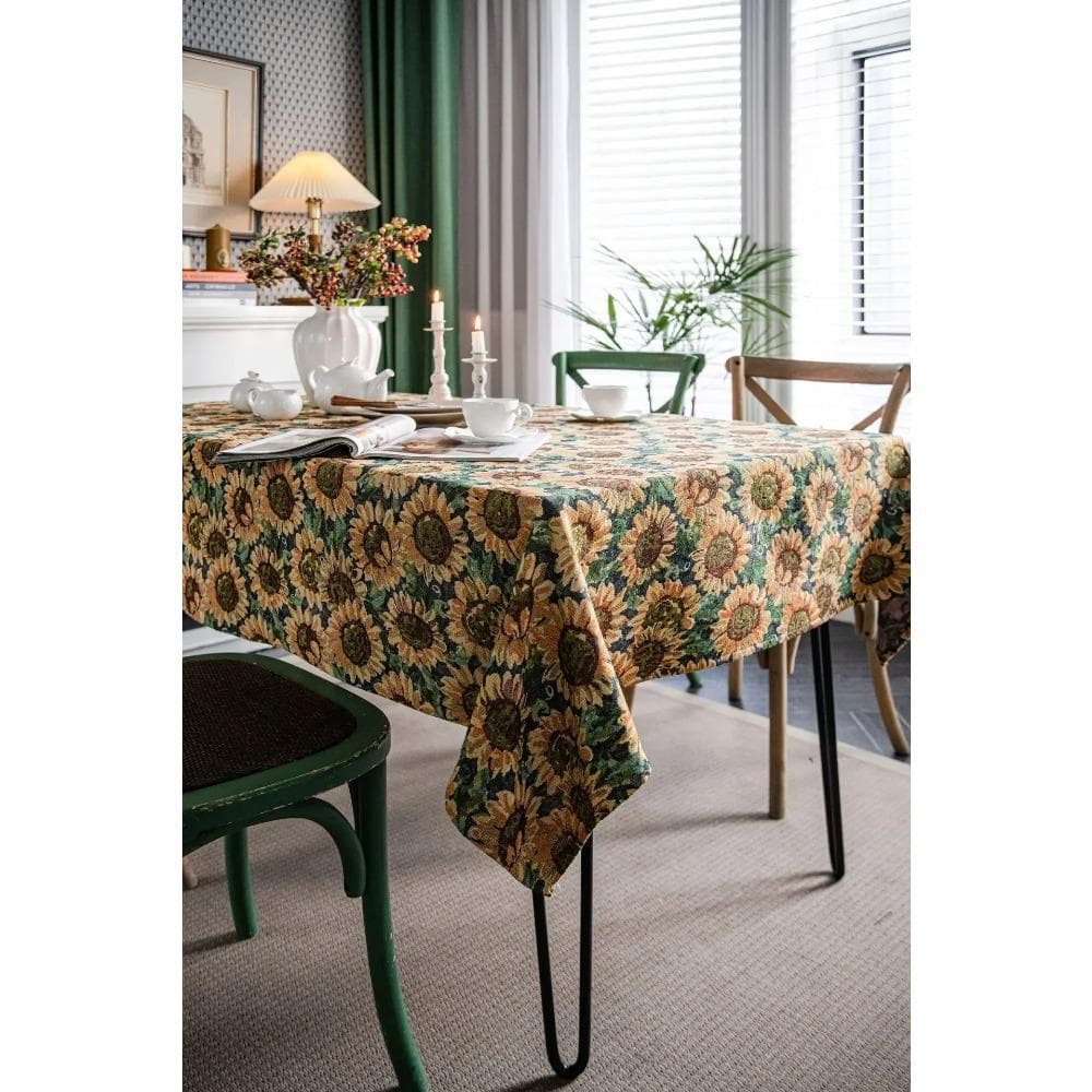 Retro Tablecloth Red Festive Jacquard Table Cloth Christmas Chunky Tablecloth Wedding Decoration Party Table Cloth Desktop Decor 60x60cm