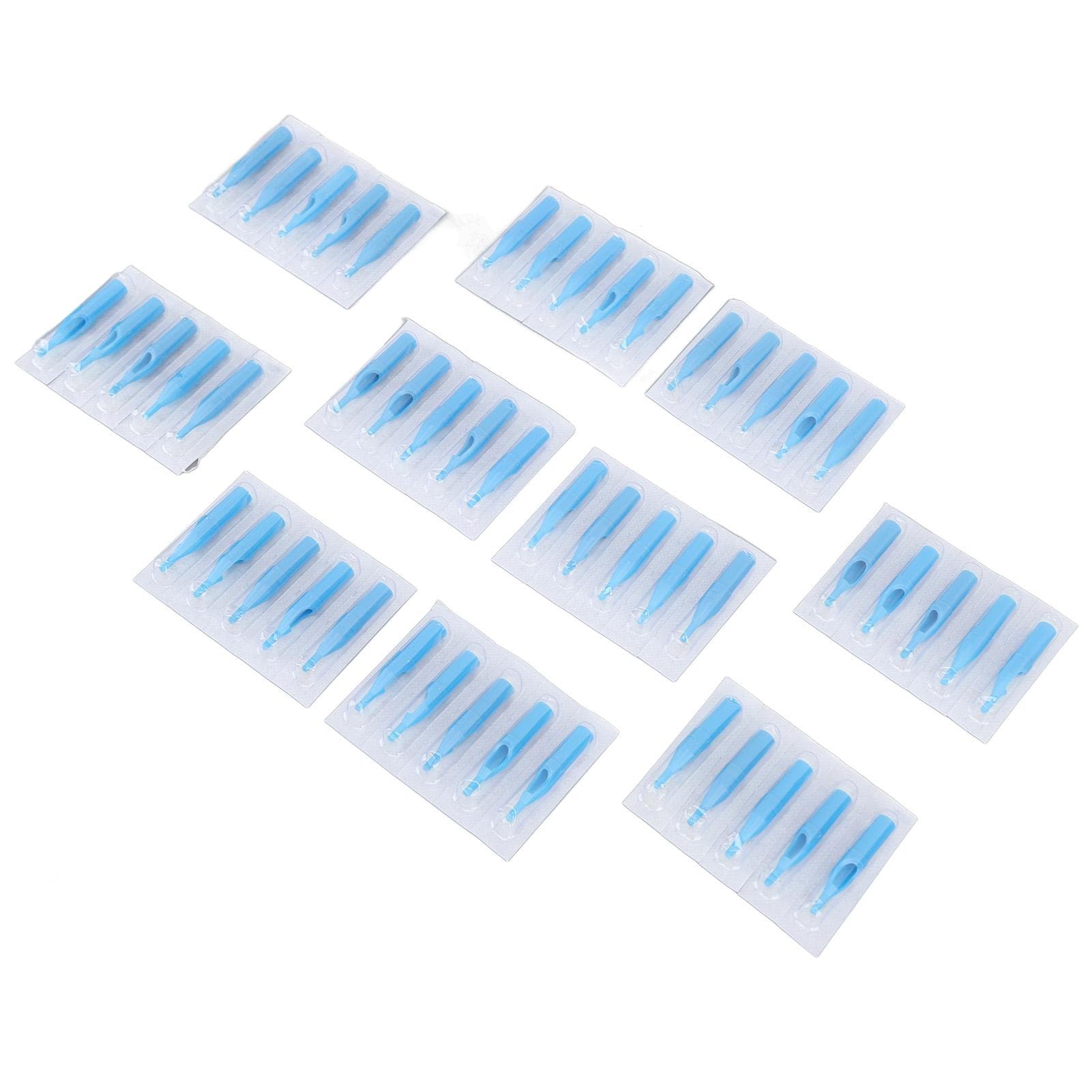 50pcs Tattoo Needle Tips Blue Professional Plastic Tattoo Accessories Tattoo Needle Tips 15RT
