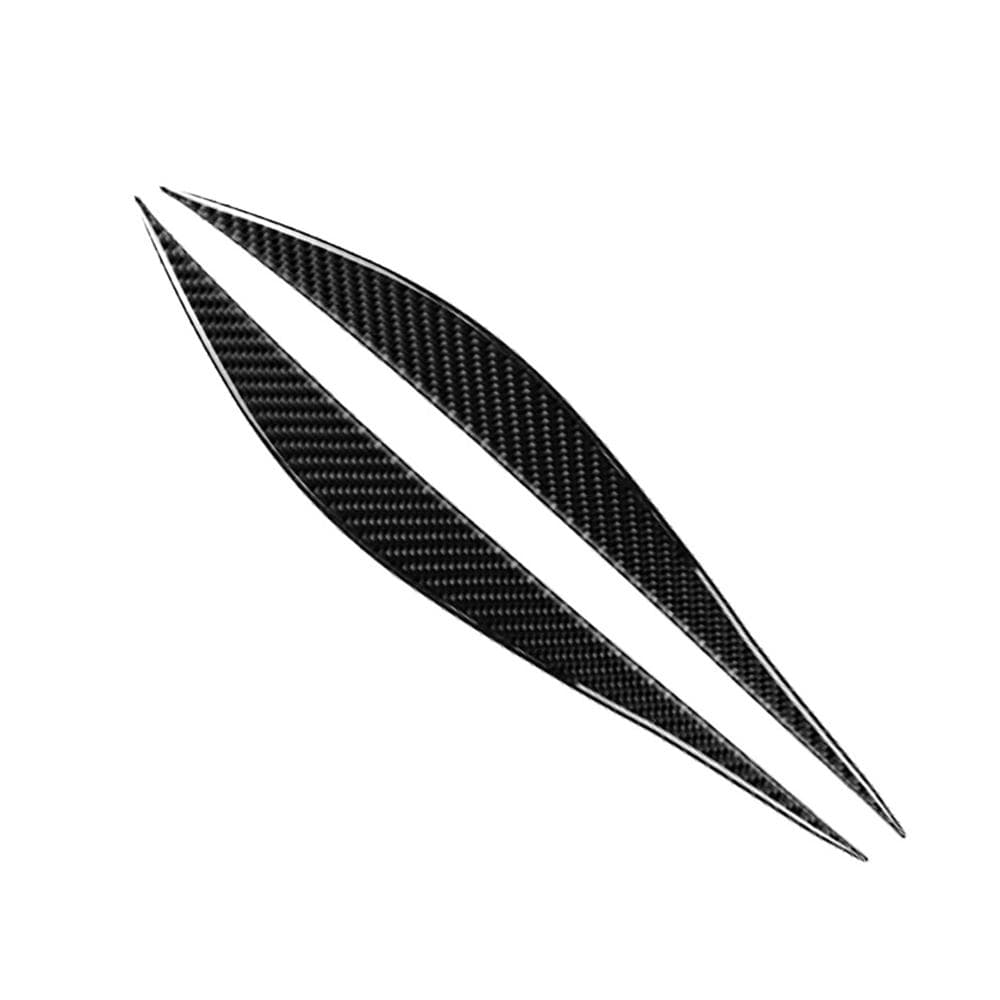 Carbon Fiber Headlight Eyebrows Eyelids Trim Eye Lid Cover Decoration Styling Sticker 1 Pair for A