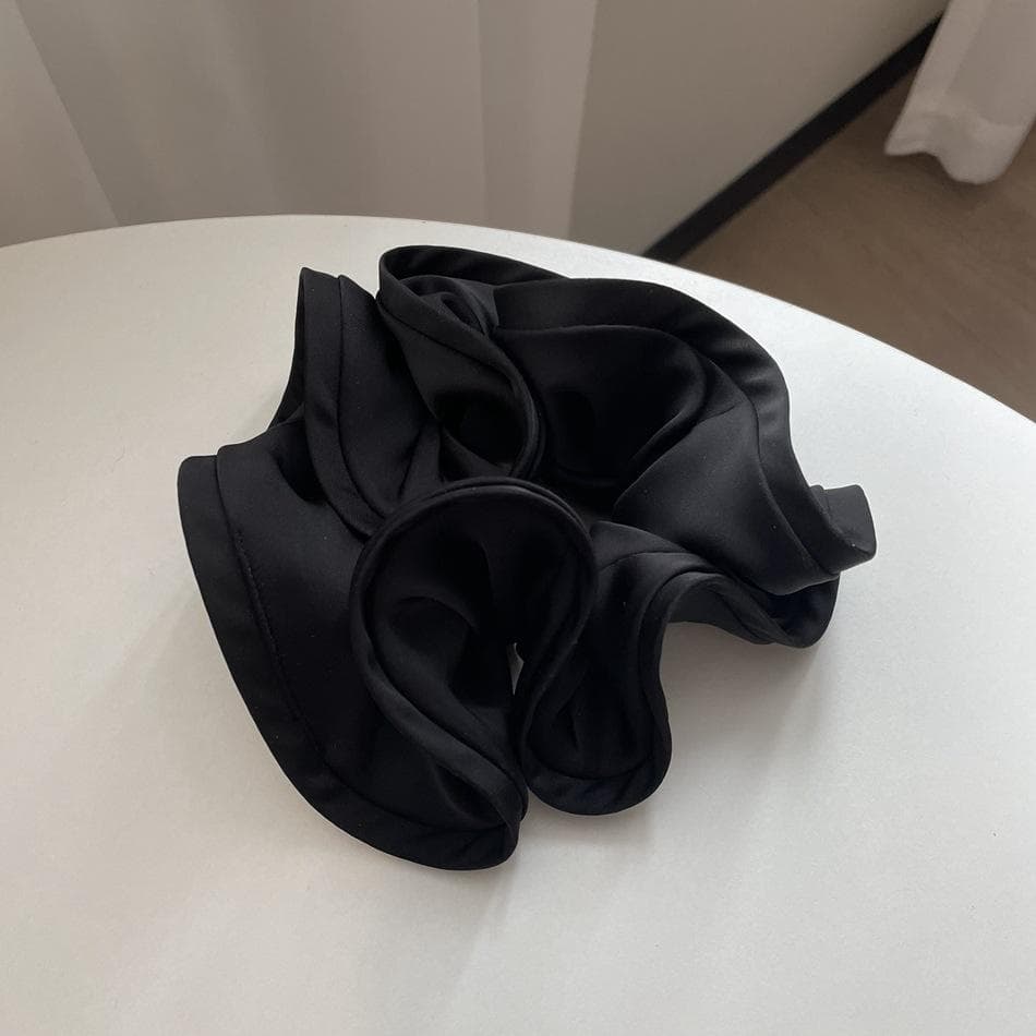 Woman Noble French Design Scrunchies Elastic Hairband Girls Rubber Band Lady Hair Accessories Hair Ties Ponytail Holder brown