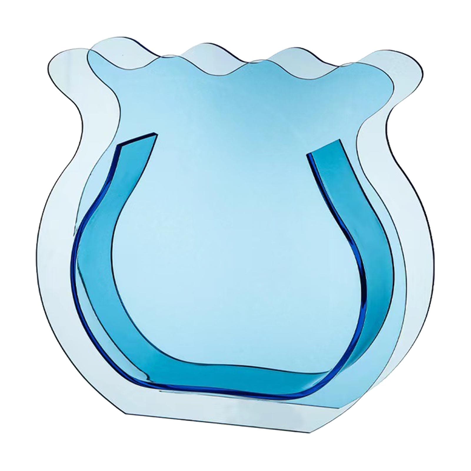 Fish Tank Vase Transparent Thickened Acrylic Smoothing Simple Modern Small Fish Tank for Family