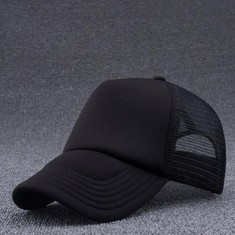Meioum Summer Sport Mesh Baseball Caps Men or Women Outdoor Snapback Bone Breathable Hats Black