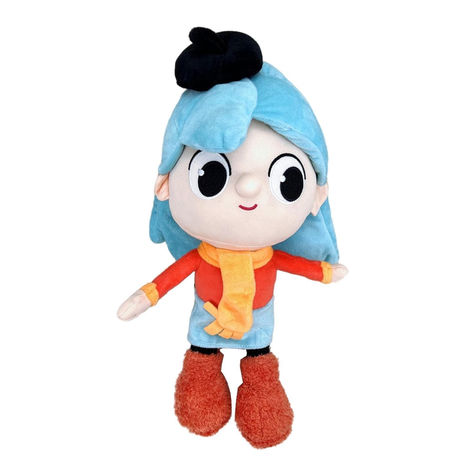King of Adventurers Hilda Plush Toy Blue Hair Girl Goes To Town Doll (Individual Vacuum Pack) Plush Doll Gift for Kids 35cm
