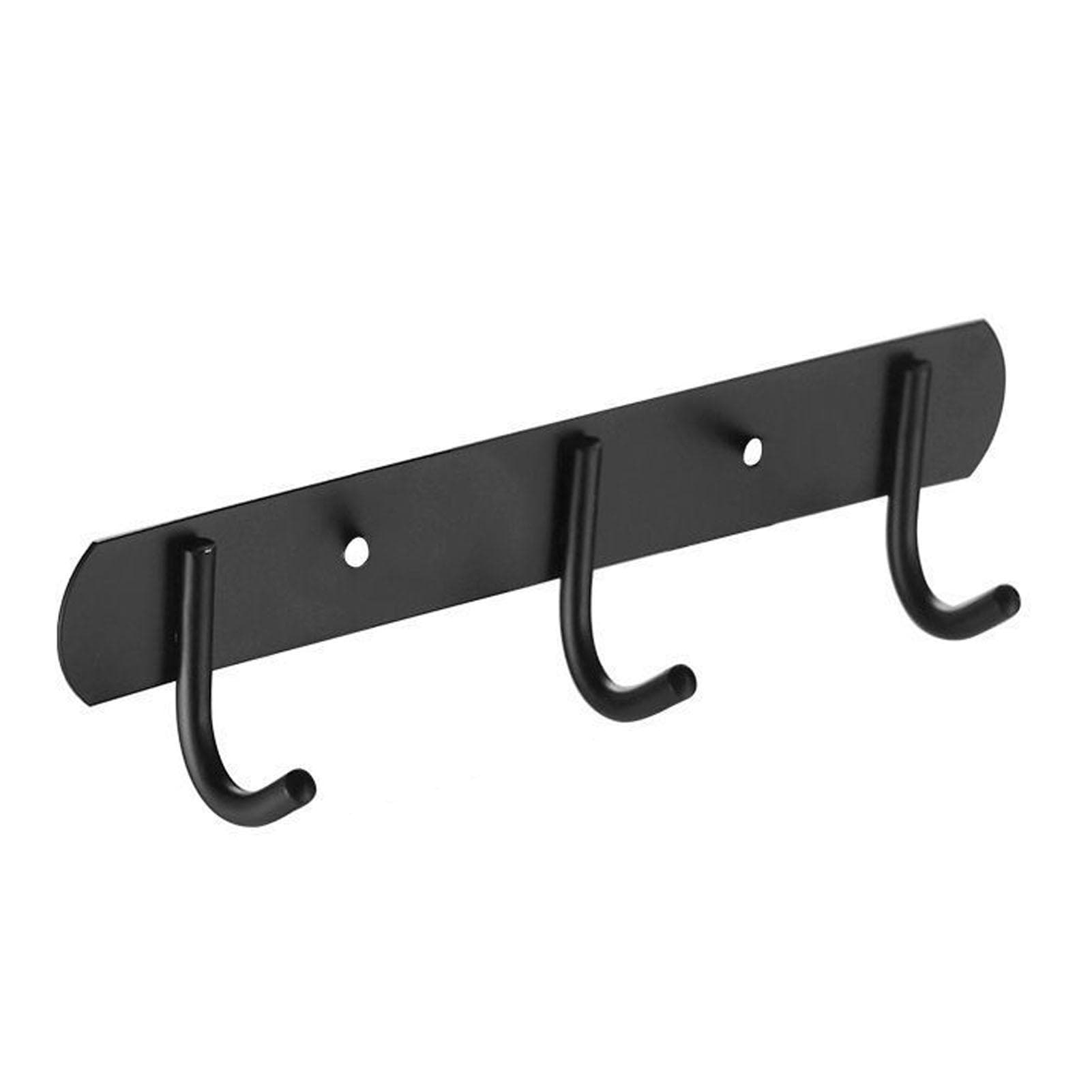 Stainless Steel Metal Coat Hook Rack Wall Mounted Coat Rack with 3 Decorative Hooks Thick Nordic