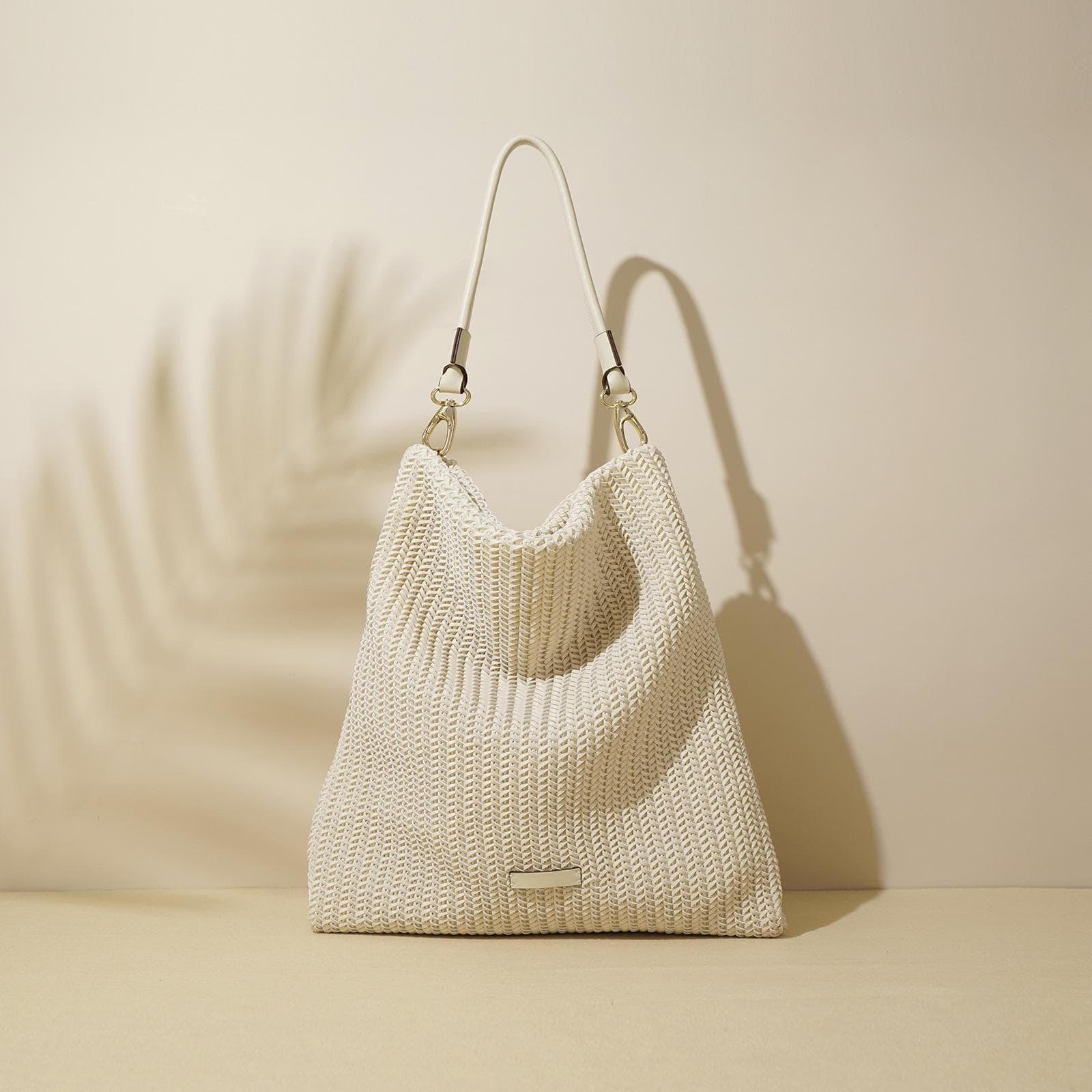 Summer Woven Tote Bag for Women, Large and High-capacity, Simple and Convenient Single-shoulder Crossbody Bag for Work