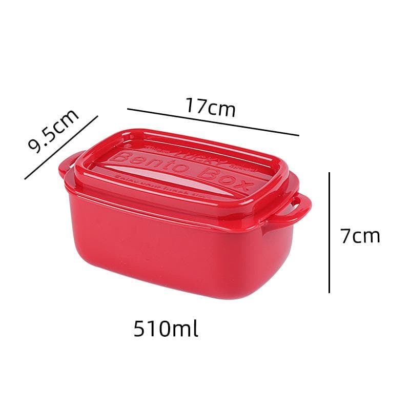 Portable New Double Hamburger Lunch Box Cute Hamburger Lunch Box Lunch Box Children's Lunch Box red