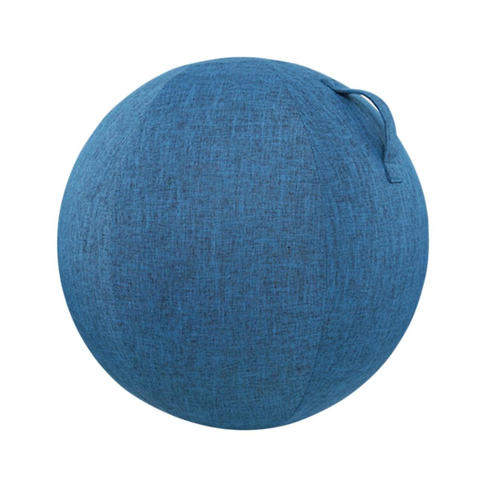 55cm/65cm/75cm Cotton+Linen Protective Yoga Ball Cover Exercise Ball Protection Skin Wrap Accessory 65cm dark blue
