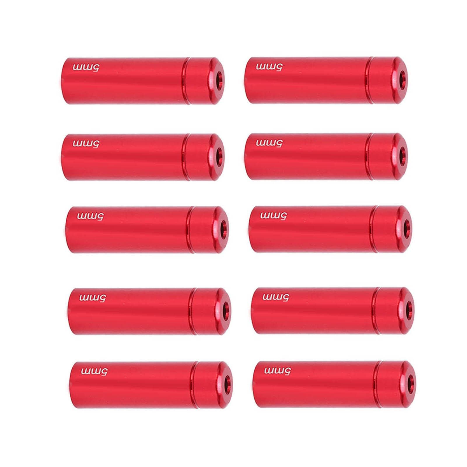 RISK 10PCS 5mm Bike Brake Cable Cap End Tips Aluminum Alloy End Caps for MTB Road BicycleBlue