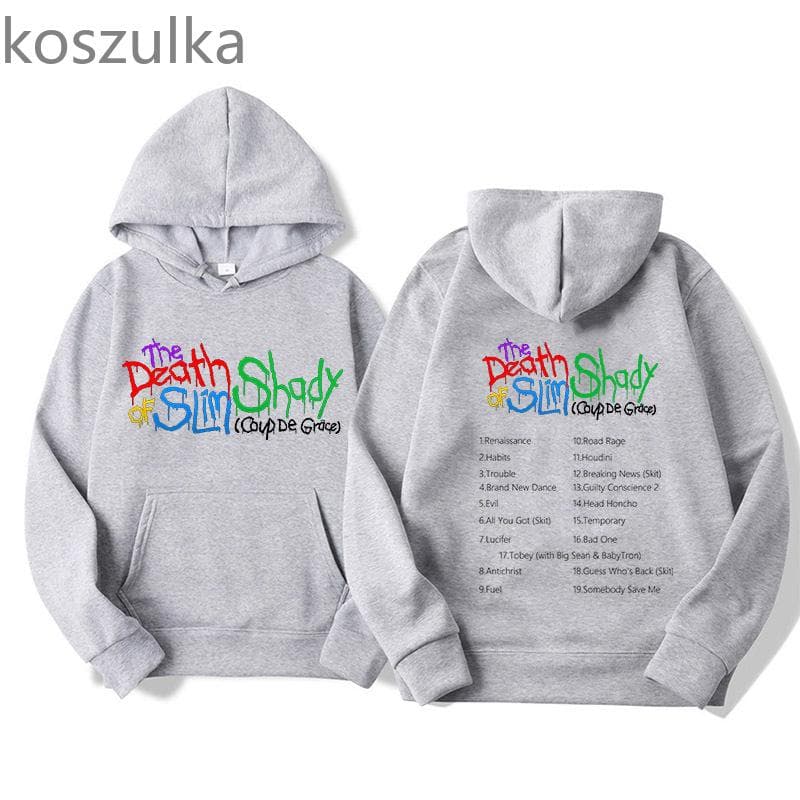 Eminem Houdini Tobey Hoodie The Death Of Slim Shady Fans Harajuku Pullover Tops Sweatshirt Autumn Wint Unisex Fashion Streetwear XS