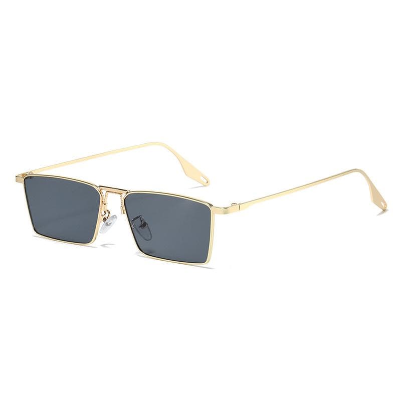Luxury Square Sunglasses Women Designer Green Vintage Metal Frame UV400 Sun Glasses Fashion Eyewear only 1pcs sunglasses