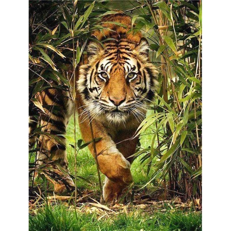 Diamond Painting Tiger Animal Mosaic Full Round Diamond Embroidery Tigers Cross Stitch 20X30CM
