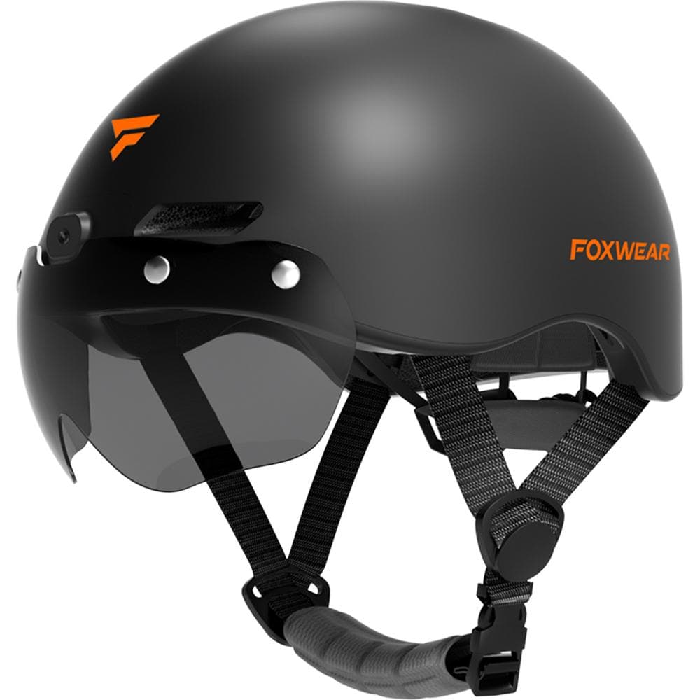 Smart Bike Helmets with 1080P HD Camera Wify APP for Adults V6S black