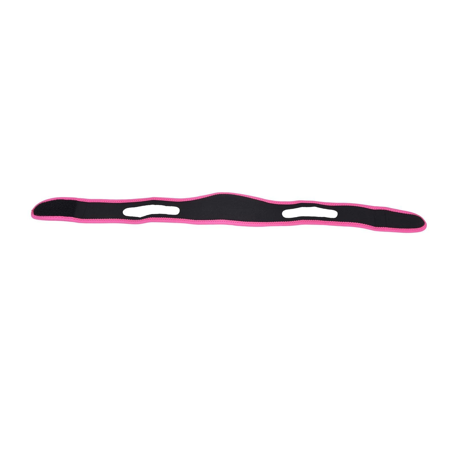 Snoring Stop Belt Adjustable Chin Strap Breathable Nylon Snoring Head Band for Men Women red black