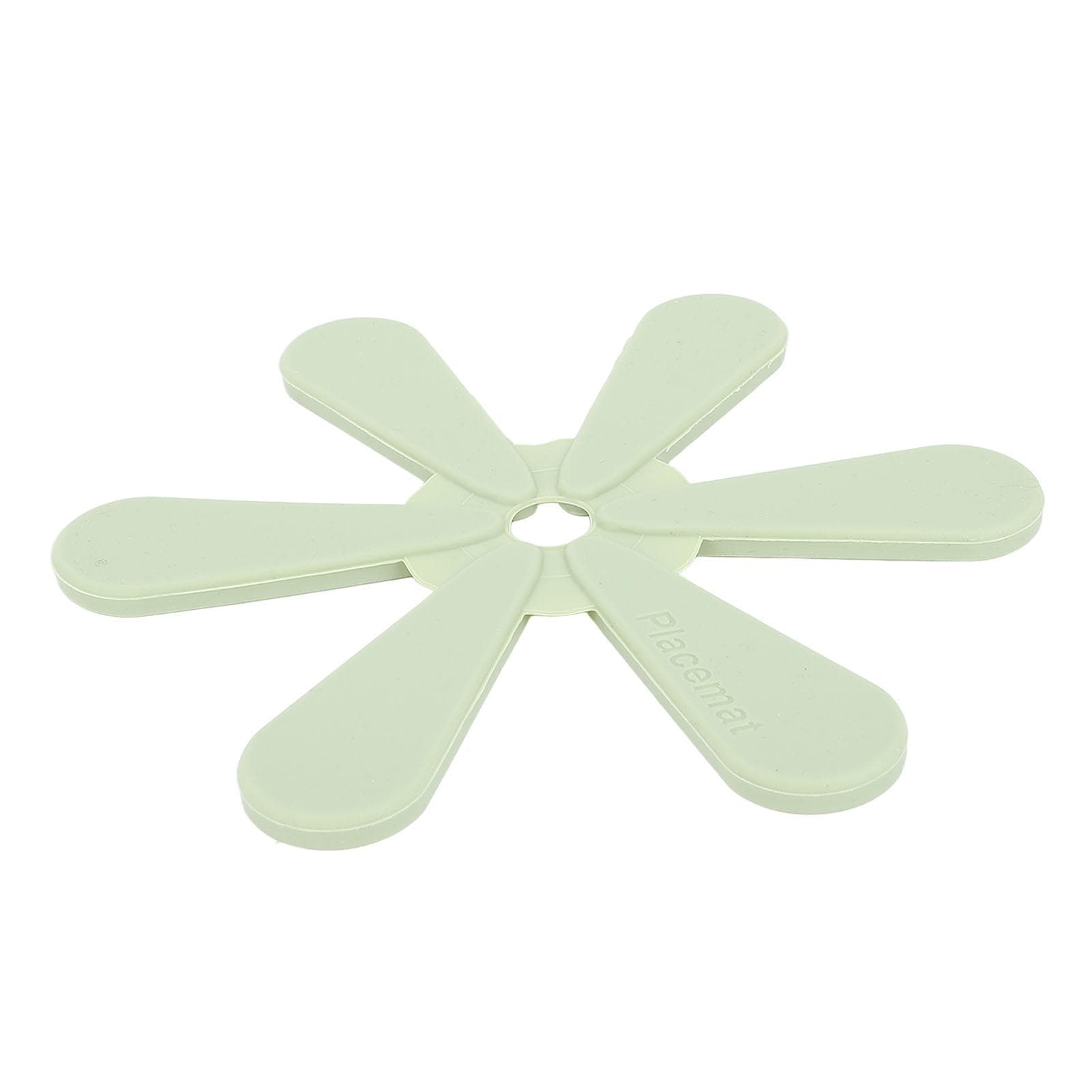 Silicone Trivet Insulated Heat Resistant Anti Slip Flower Shape Hot Pot Mat for Dining Table